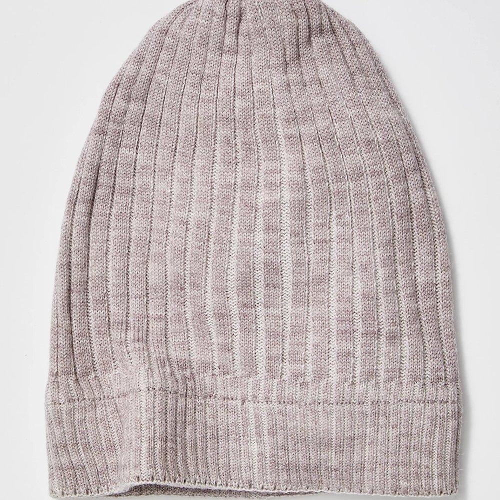 Free People Slouchy Ribbed Cuffed Beanie